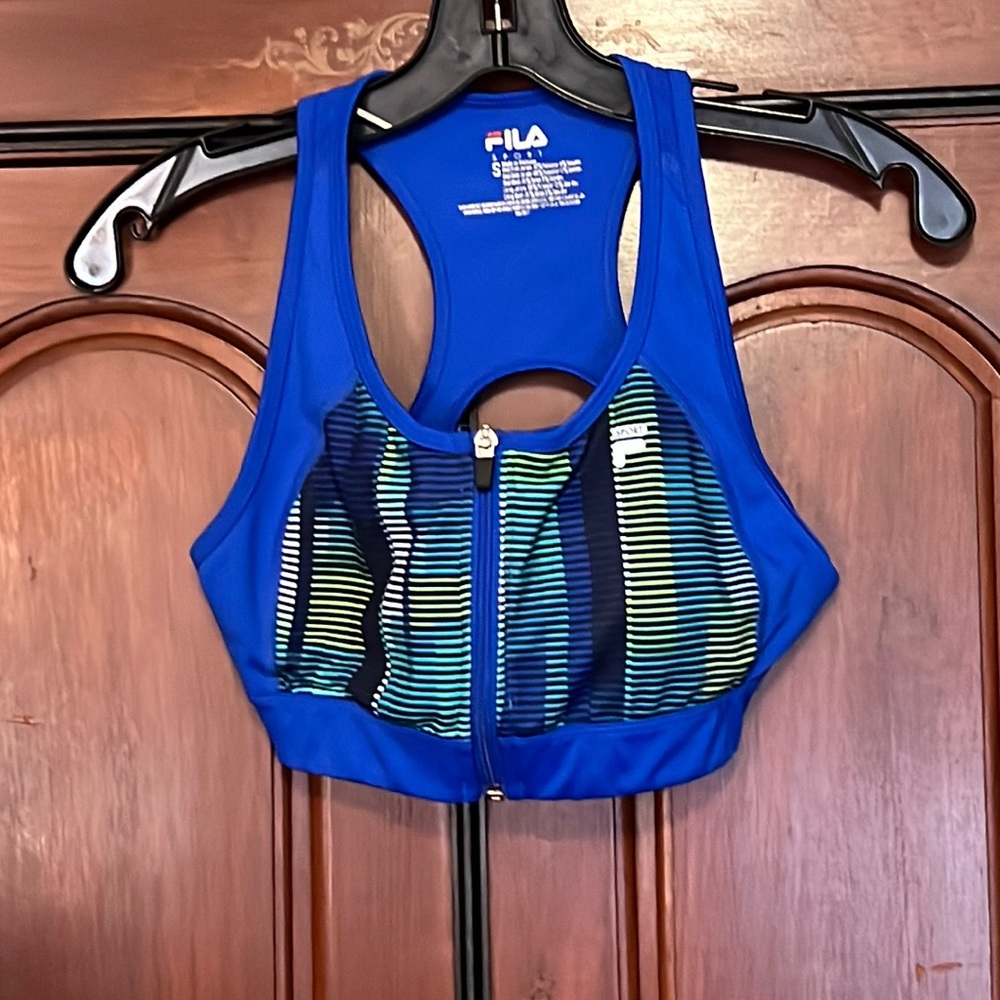Fila Full Zipper Sports Bra Size Small